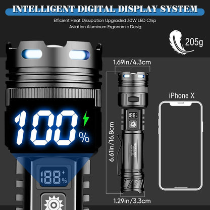 High Power Ultra Bright FlashLight  - Survival Gear for Camping, Security