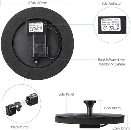Solar Bird Bath Fountain Pump 🌿💧