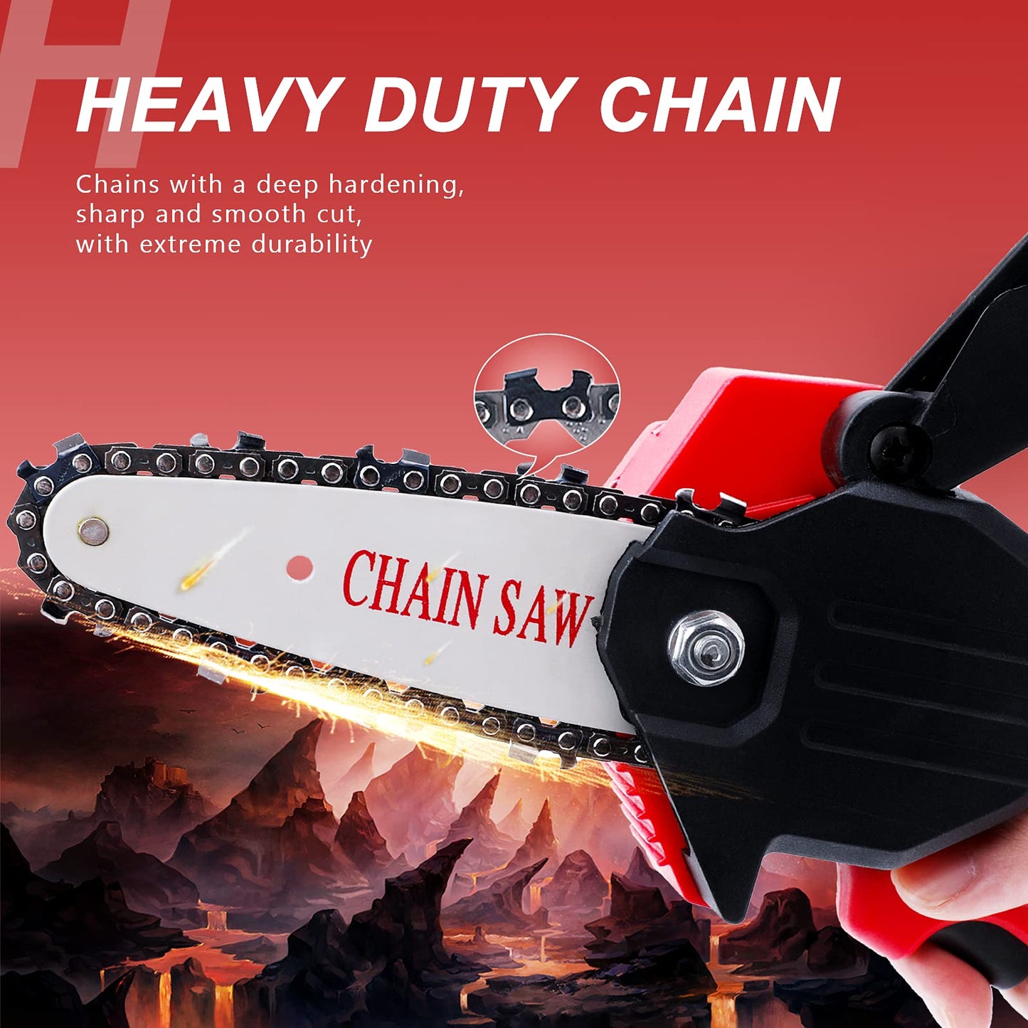 Mini Electric Chainsaw - Powerful, Portable & Easy to Use