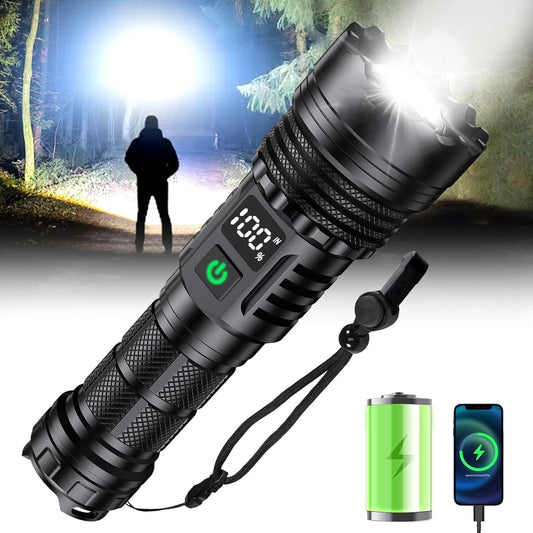 High Power Ultra Bright FlashLight  - Survival Gear for Camping, Security