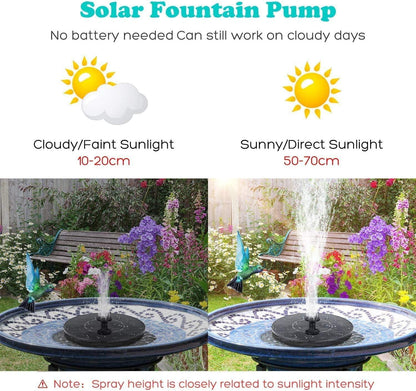 Solar Bird Bath Fountain Pump 🌿💧