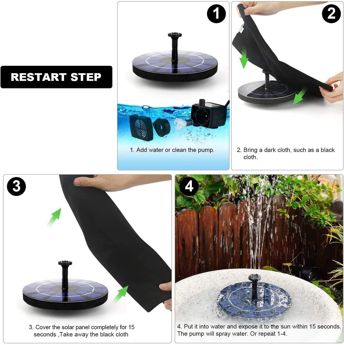 Solar Bird Bath Fountain Pump 🌿💧