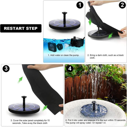 Solar Bird Bath Fountain Pump 🌿💧