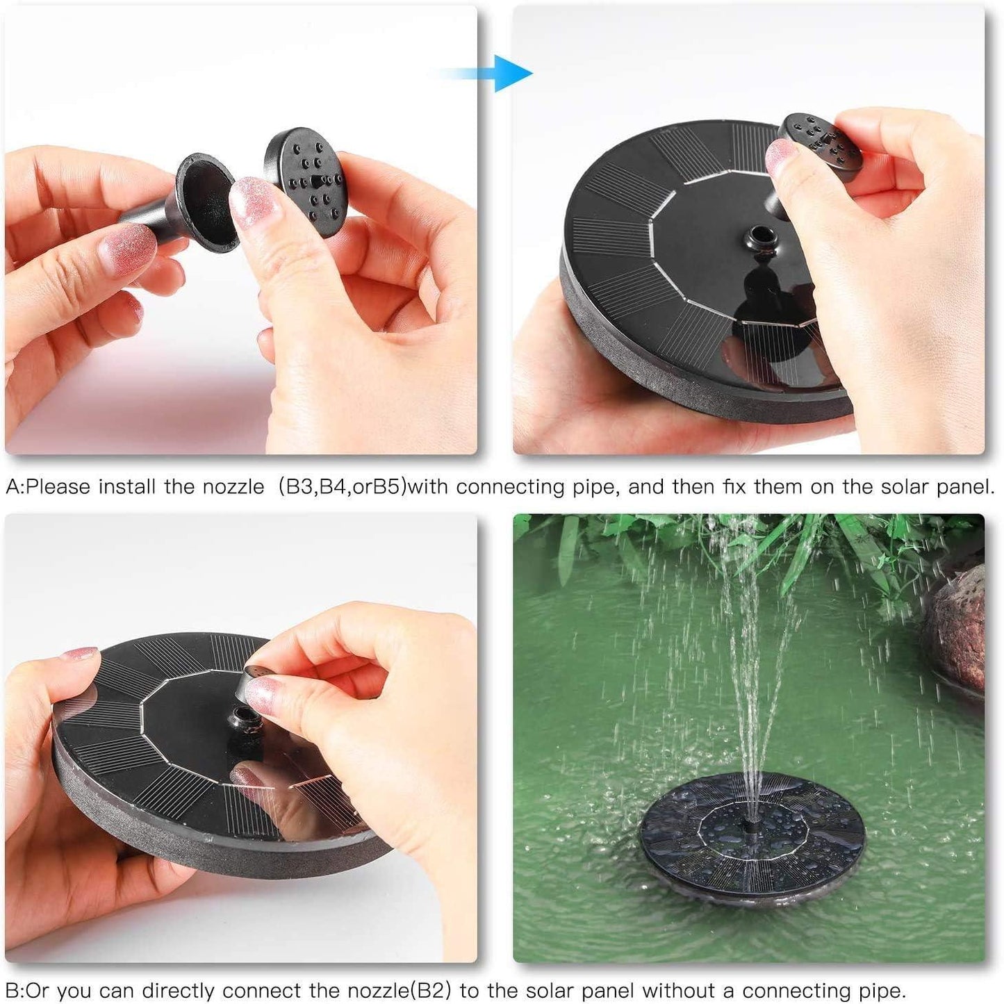 Solar Bird Bath Fountain Pump 🌿💧