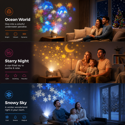 Ocean World Night Light Rotating Projector