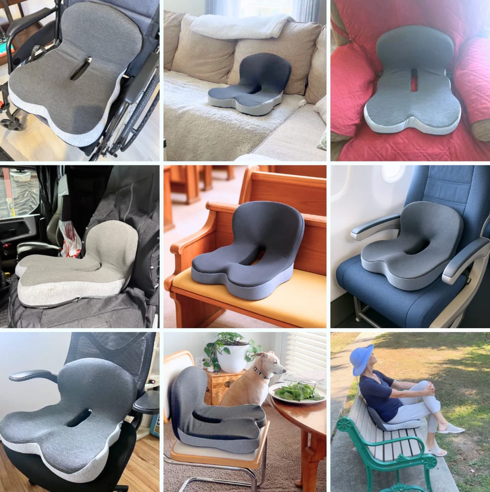 ComfortEase™ Orthopedic Memory Foam Seat Cushion