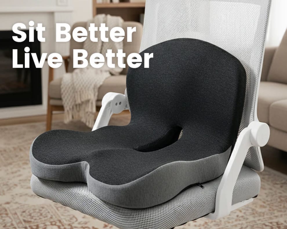ComfortEase™ Orthopedic Memory Foam Seat Cushion
