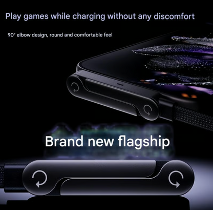 ⚡ Basemo Invisible Holder Charger Cable – 240W Ultra-Fast Charging + Phone Stand