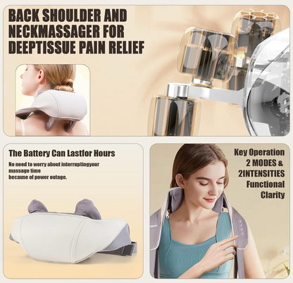 Stress Relief Massager For Neck, Shoulders & Back
