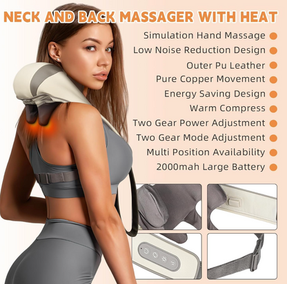 Stress Relief Massager For Neck, Shoulders & Back