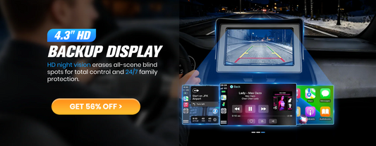 4.3” HD Rear View Monitor -  Compatible With All Vehicle