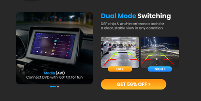 4.3” HD Rear View Monitor -  Compatible With All Vehicle