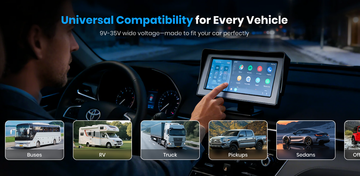 4.3” HD Rear View Monitor -  Compatible With All Vehicle