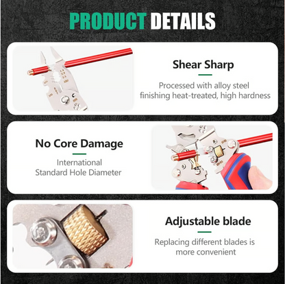 🔧 13-in-1 Foldable Wire Stripper Pliers with Voltage Tester