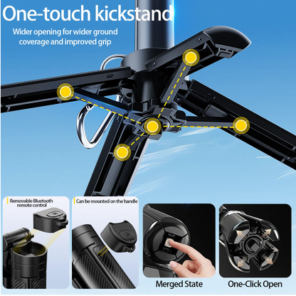 4-in-1 Magnetic Selfie Stick with Tripod - Compatible with All Phone