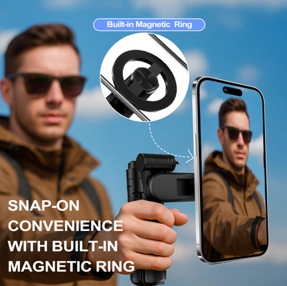 4-in-1 Magnetic Selfie Stick with Tripod - Compatible with All Phone