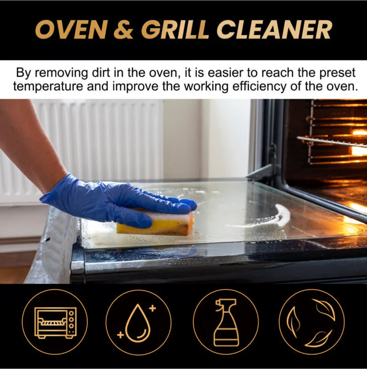 Oven & Grill Cleaner Spray - 240 ml 🔥 Buy 1 Get 1 Free 🔥